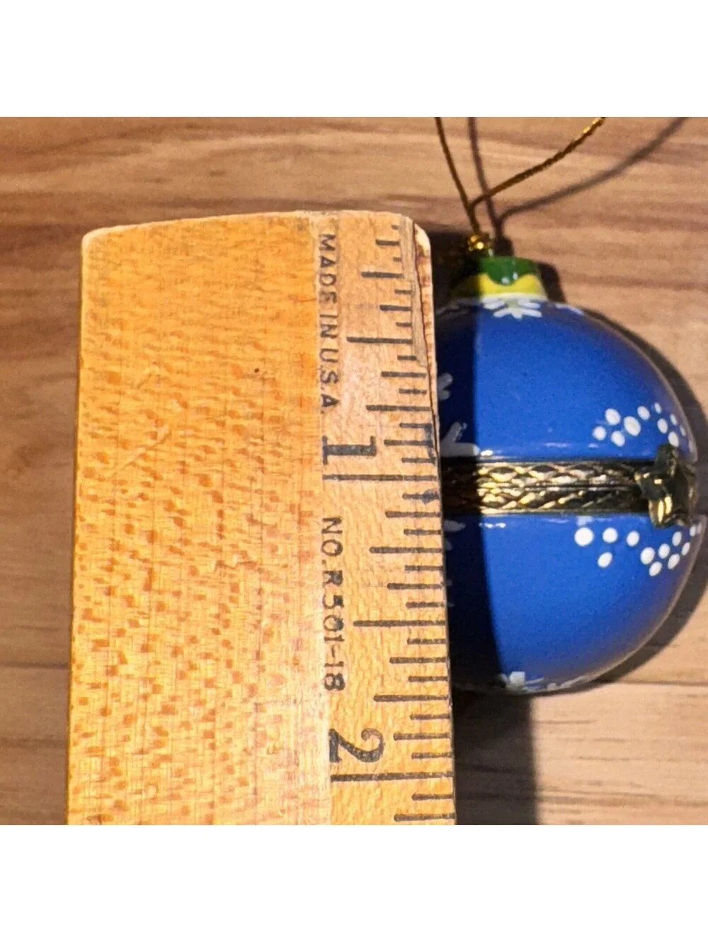 Blue Snowflake Porcelain Hinged Trinket Ornament Star Clasp Proposal Ring Box